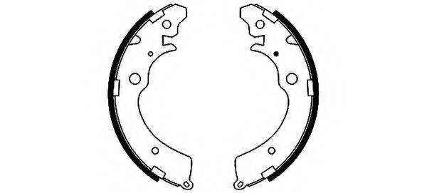 HELLA PAGID 8DB355001481 Комплект гальмівних колодок