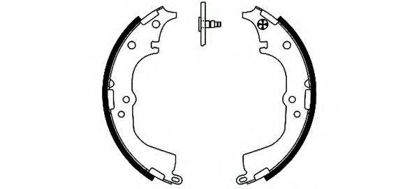 HELLA PAGID 8DB355002181 Комплект гальмівних колодок