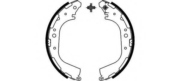 HELLA PAGID 8DB355002341 Комплект гальмівних колодок