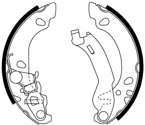 HELLA PAGID 8DB355002691 Комплект гальмівних колодок