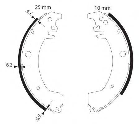 HELLA PAGID 8DB355002871 Комплект гальмівних колодок