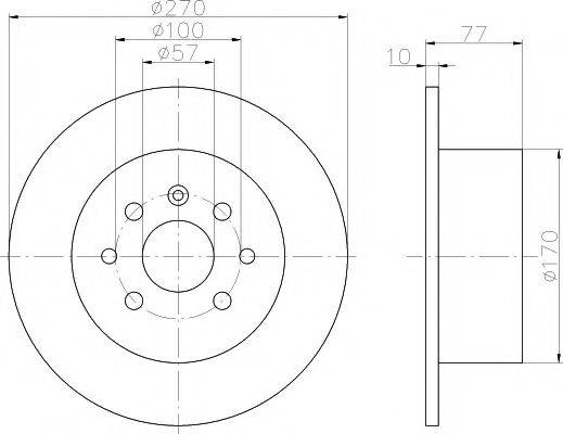 HELLA PAGID 8DD355102481 гальмівний диск