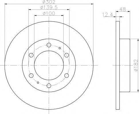 HELLA PAGID 8DD355103351 гальмівний диск