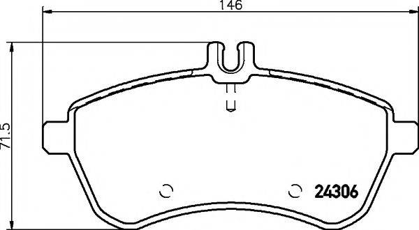 HELLA PAGID 8DB355012581 Комплект гальмівних колодок, дискове гальмо