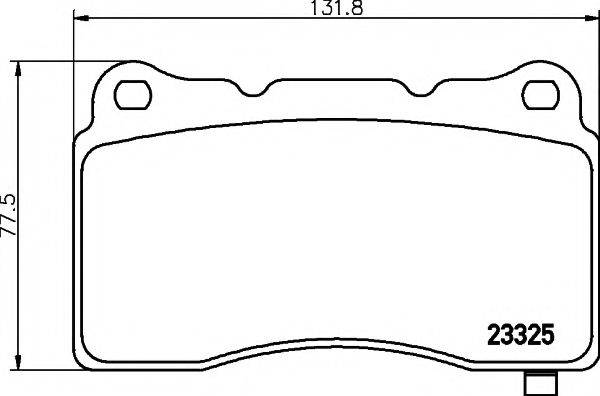 HELLA PAGID 8DB355015481 Комплект гальмівних колодок, дискове гальмо