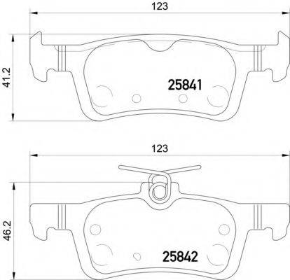 HELLA PAGID 8DB355021311 Комплект гальмівних колодок, дискове гальмо