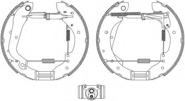 HELLA PAGID 8DB355003601 Комплект гальмівних колодок