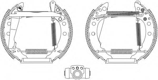 HELLA PAGID 8DB355003711 Комплект гальмівних колодок