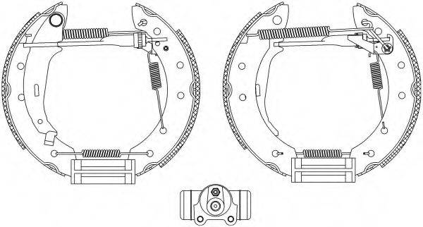 HELLA PAGID 8DB355003981 Комплект гальмівних колодок