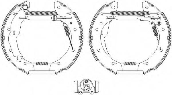 HELLA PAGID 8DB355004321 Комплект гальмівних колодок