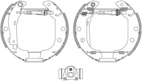 HELLA PAGID 8DB355004591 Комплект гальмівних колодок