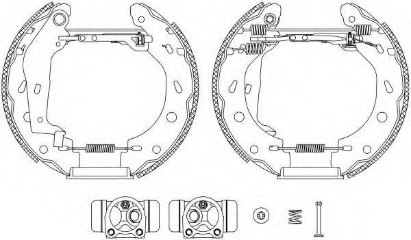 HELLA PAGID 8DB355004941 Комплект гальмівних колодок