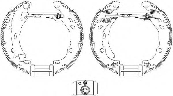 HELLA PAGID 8DB355005111 Комплект гальмівних колодок