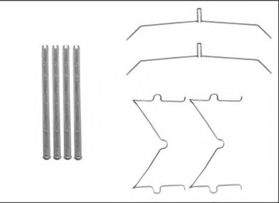 HELLA PAGID 8DZ355205641 Комплектуючі, колодки дискового гальма