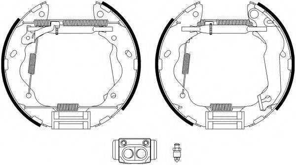 HELLA PAGID 8DB355022621 Комплект гальмівних колодок