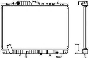 SAKURA AUTOMOTIVE 13210240 Радіатор, охолодження двигуна