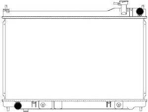 SAKURA AUTOMOTIVE 32511010 Радіатор, охолодження двигуна
