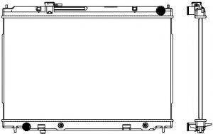 SAKURA AUTOMOTIVE 32511015 Радіатор, охолодження двигуна