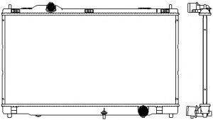 SAKURA AUTOMOTIVE 32718503 Радіатор, охолодження двигуна