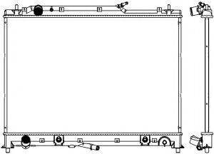 SAKURA AUTOMOTIVE 33018501 Радіатор, охолодження двигуна