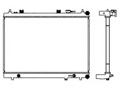 SAKURA AUTOMOTIVE 33418515 Радіатор, охолодження двигуна