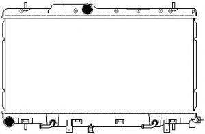 SAKURA AUTOMOTIVE 34211003 Радіатор, охолодження двигуна