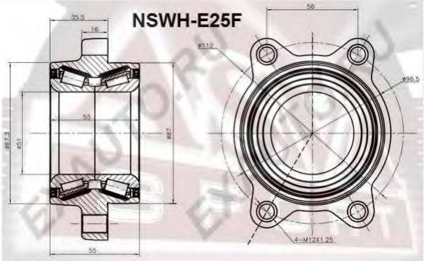 ASVA NSWHE25F Маточина колеса