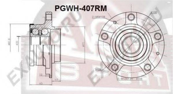 ASVA PGWH407RM Маточина колеса