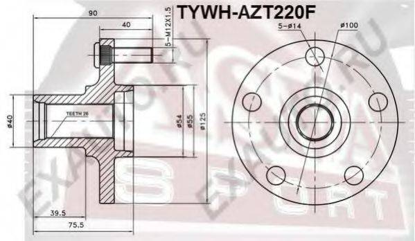 ASVA TYWHAZT220F Маточина колеса