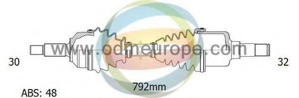 ODM-MULTIPARTS 18143091 Приводний вал