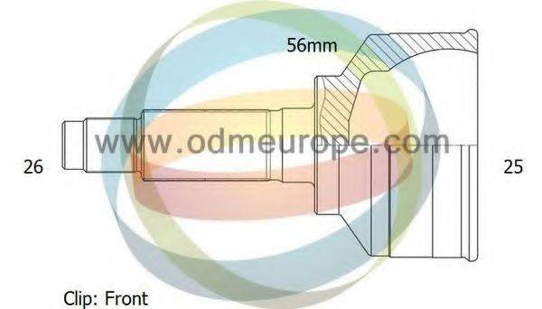 ODM-MULTIPARTS 12251315 Шарнірний комплект, приводний вал