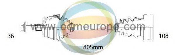 ODM-MULTIPARTS 18212790 Приводний вал