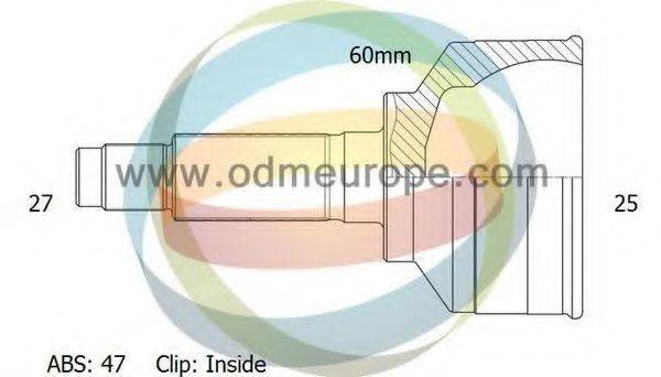 ODM-MULTIPARTS 12080632 Шарнірний комплект, приводний вал