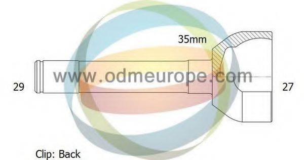 ODM-MULTIPARTS 12060145 Шарнірний комплект, приводний вал