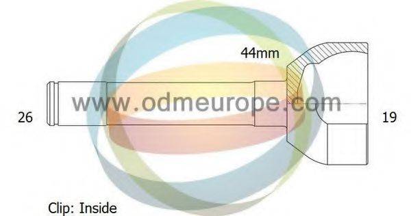 ODM-MULTIPARTS 12300725 Шарнірний комплект, приводний вал