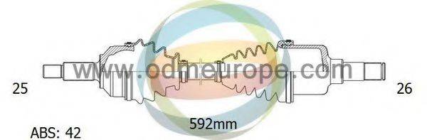 ODM-MULTIPARTS 18301181 Приводний вал