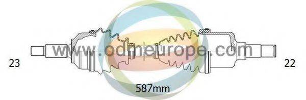 ODM-MULTIPARTS 18301200 Приводний вал