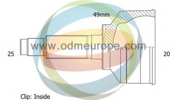 ODM-MULTIPARTS 12300710 Шарнірний комплект, приводний вал