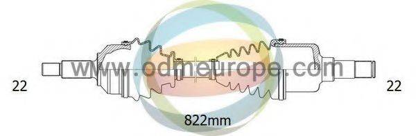 ODM-MULTIPARTS 18352030 Приводний вал