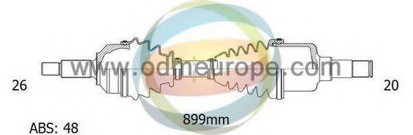 ODM-MULTIPARTS 18092501 Приводний вал