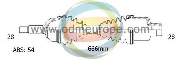 ODM-MULTIPARTS 18122111 Приводний вал