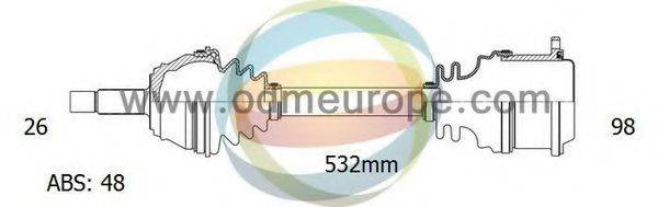 ODM-MULTIPARTS 18093121 Приводний вал