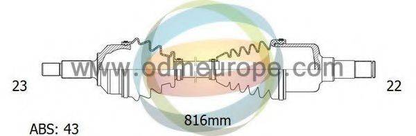 ODM-MULTIPARTS 18302261 Приводний вал