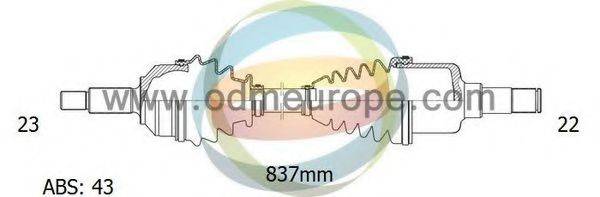 ODM-MULTIPARTS 18302271 Приводний вал