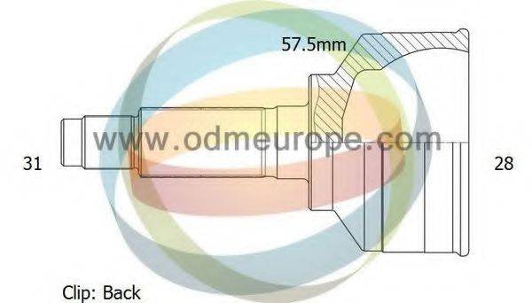 ODM-MULTIPARTS 12011964 Шарнірний комплект, приводний вал