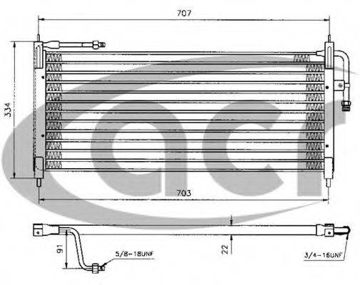 ACR 300250 Конденсатор, кондиціонер