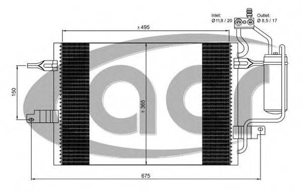 ACR 300693 Конденсатор, кондиціонер