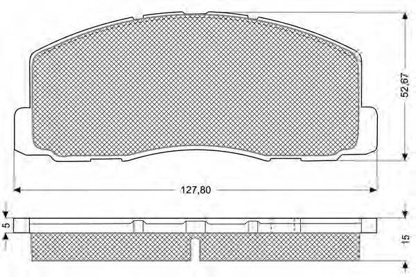 PROCODIS FRANCE PF1141 Комплект гальмівних колодок, дискове гальмо