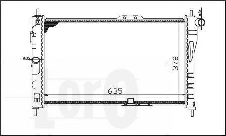 LORO 0110170006 Радіатор, охолодження двигуна