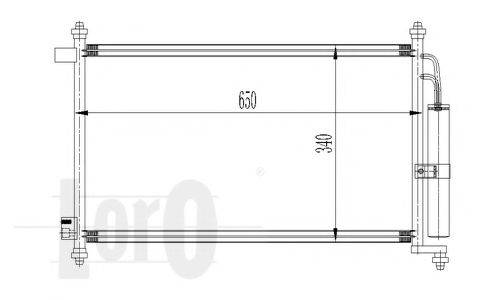 LORO 0350160023 Конденсатор, кондиціонер